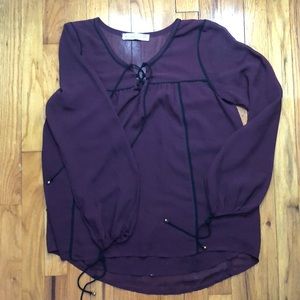 Maroon blouse